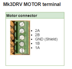 MK3DRV Motor Terminal Reference