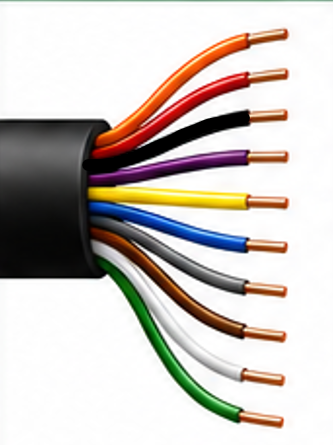 DWC jog pendant 10-conductor wire